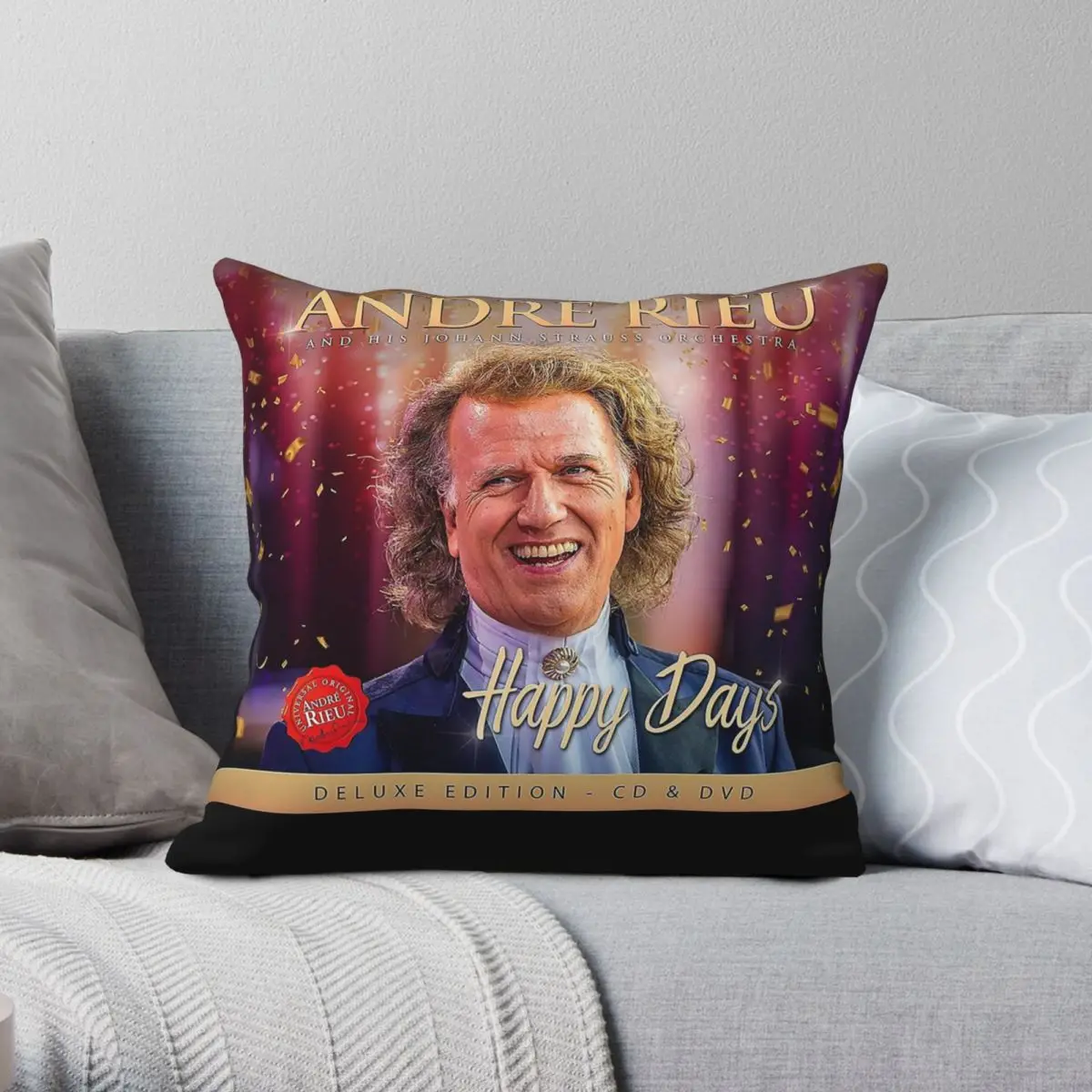 André Rieu Happy Days Pillowcase Polyester Linen Velvet Printed Zip Decorative Car Cushion Cover
André Rieu Happy Days Pillowcase Polyester Linen Velvet Printed Zip Decorative Car Cushion Cover