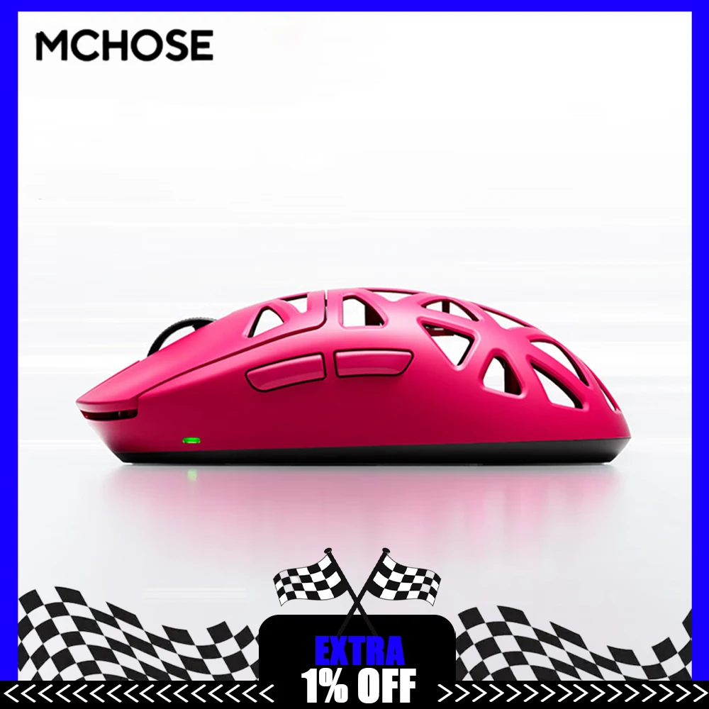 Беспроводная мышь MCHOSE A7X Ultra, трехрежимная мышь Paw3950 TI, 8000 Гц, полые игровые мыши из магниевого сплава, геймерские аксессуары для ПК
Беспроводная мышь MCHOSE A7X Ultra, трехрежимная мышь Paw3950 TI, 8000 Гц, полые игровые мыши из магниевого сплава, геймерские аксессуары для ПК