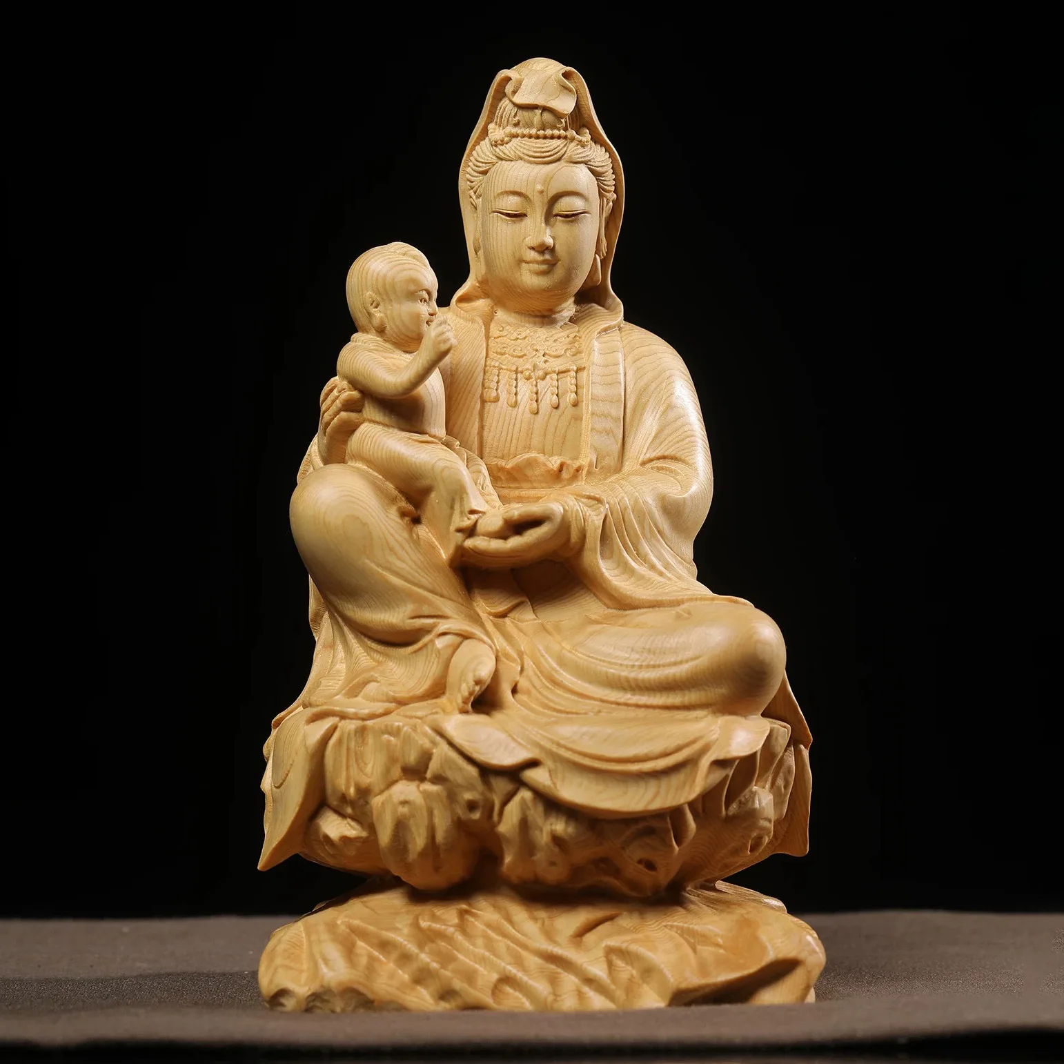 CZ cypress wood fine carving to send ornament to protect pregnancy and add Ding Buddha shrine for home offering
CZ cypress wood fine carving to send ornament to protect pregnancy and add Ding Buddha shrine for home offering