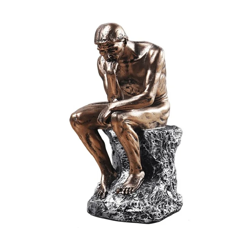 Retro Thinker Statue Ornaments Creative Europe People Figurines Resin Home Office Study Sculpture Decor Rodin Art Crafts Gifts
Retro Thinker Statue Ornaments Creative Europe People Figurines Resin Home Office Study Sculpture Decor Rodin Art Crafts Gifts