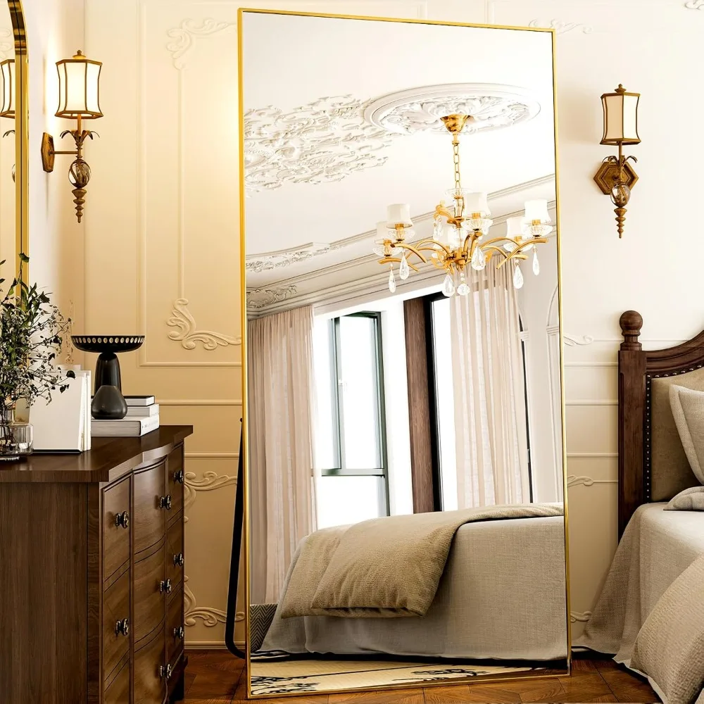Aluminum Framed Rectangular Full-Length Mirror - Large Floor Standing Dressing Mirror for Home Decor
Aluminum Framed Rectangular Full-Length Mirror - Large Floor Standing Dressing Mirror for Home Decor