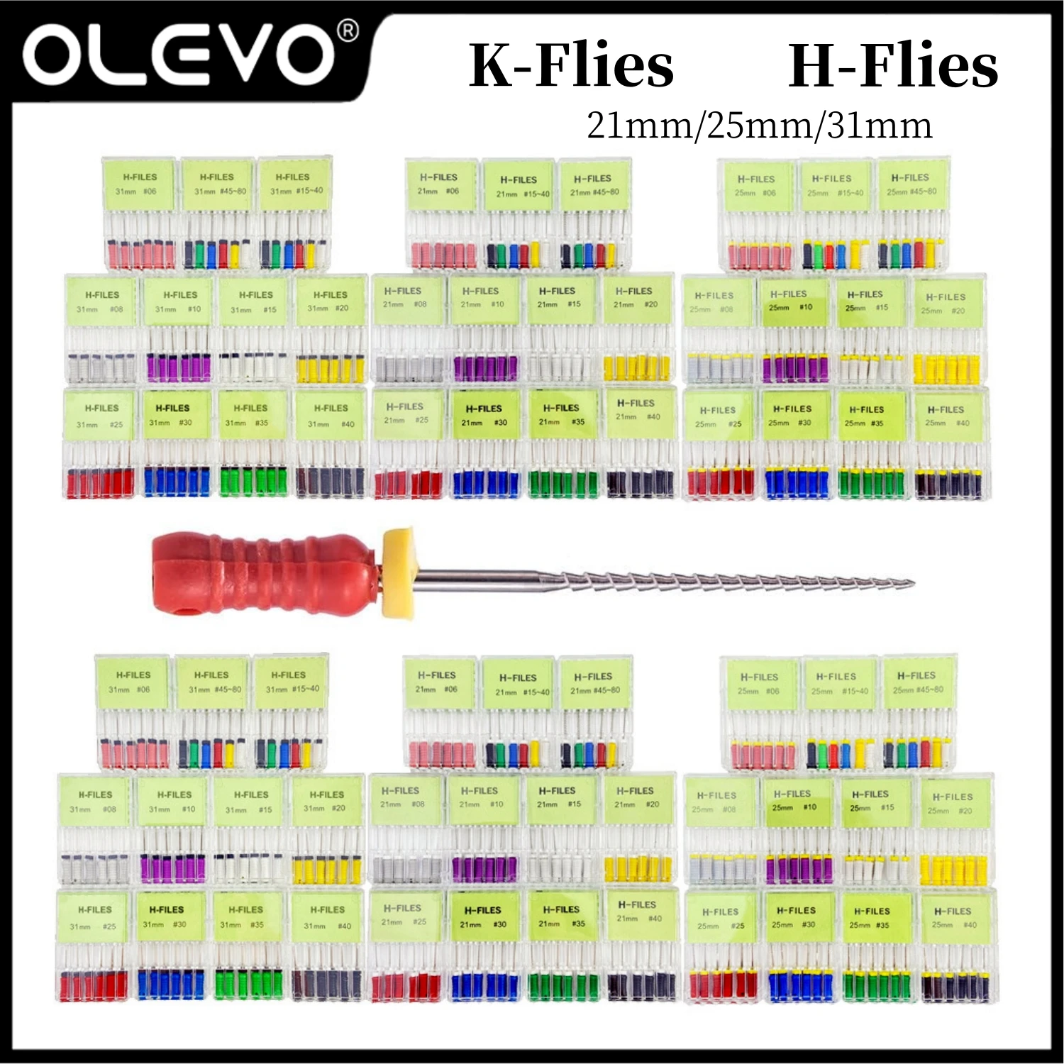 6Pcs/Pack Dental Hand Use K-Files H-Files 21/25mm/31mm Stainless Steel Endodontic Root Canal Files Dentistry Odontologia Tools
6Pcs/Pack Dental Hand Use K-Files H-Files 21/25mm/31mm Stainless Steel Endodontic Root Canal Files Dentistry Odontologia Tools