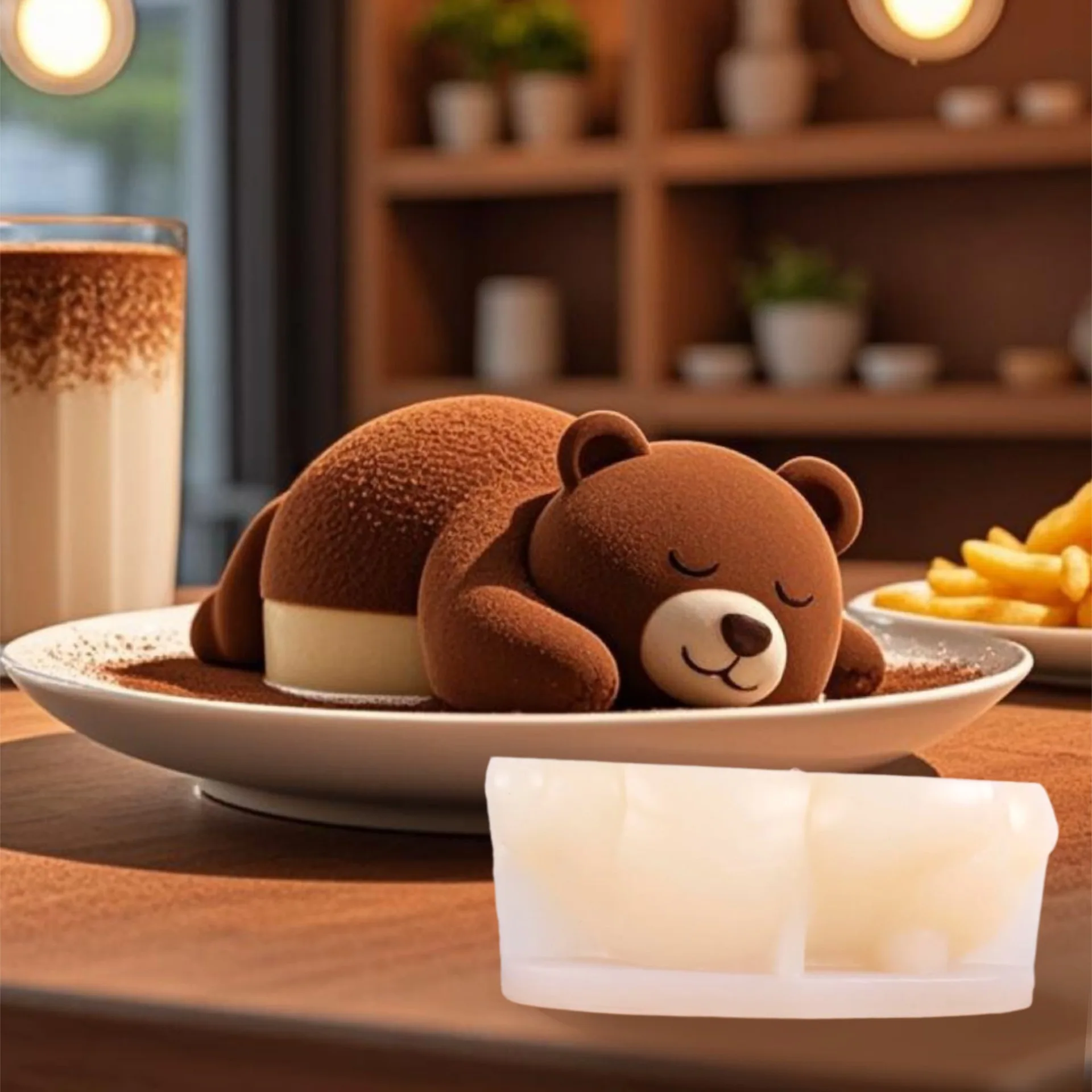 Bear Lying Mousse Cake Silicone Mold Pudding Ice Cream DIY Ice Cube Chocolate Oven-free Fondant Molds Baking Accessories
Bear Lying Mousse Cake Silicone Mold Pudding Ice Cream DIY Ice Cube Chocolate Oven-free Fondant Molds Baking Accessories