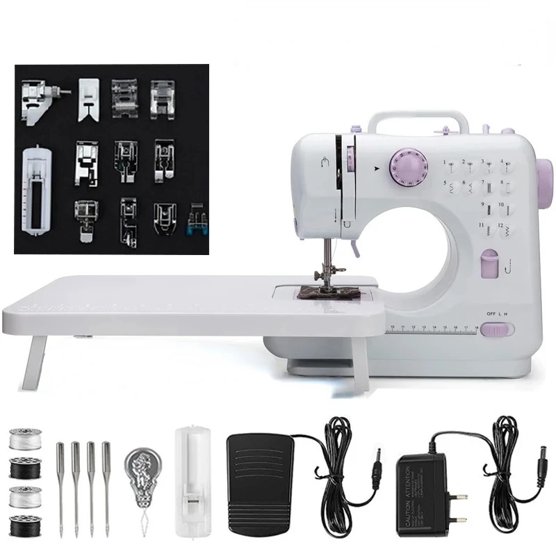 Portable Mini Sewing Machine for Beginners w/ 2-Speed Pedal, 12 Built-In Stitches, Multi Configs, Compact Lightweight Design
Portable Mini Sewing Machine for Beginners w/ 2-Speed Pedal, 12 Built-In Stitches, Multi Configs, Compact Lightweight Design