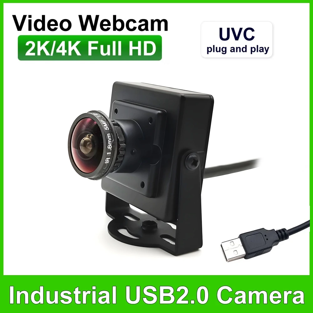 160/120 градусов широкоугольная HD 4K 8MP мини-USB веб-камера 30 кадров в секунду высокоскоростная 2K 4MP USB-камера с объективом 1,8 мм/2,8 мм UVC Plug And Play
160/120 градусов широкоугольная HD 4K 8MP мини-USB веб-камера 30 кадров в секунду высокоскоростная 2K 4MP USB-камера с объективом 1,8 мм/2,8 мм UVC Plug And Play