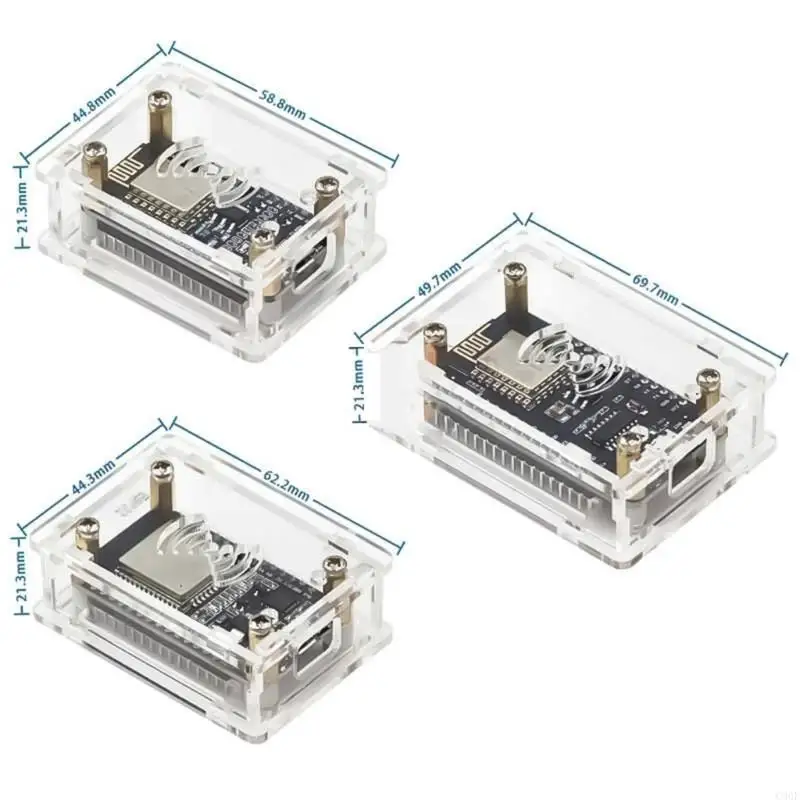 C90F Clear Acrylic Case Guard For NodeMcu Lua CP2102/CH340G ESP32 Development Board With Loose Part Protections and Display
C90F Clear Acrylic Case Guard For NodeMcu Lua CP2102/CH340G ESP32 Development Board With Loose Part Protections and Display