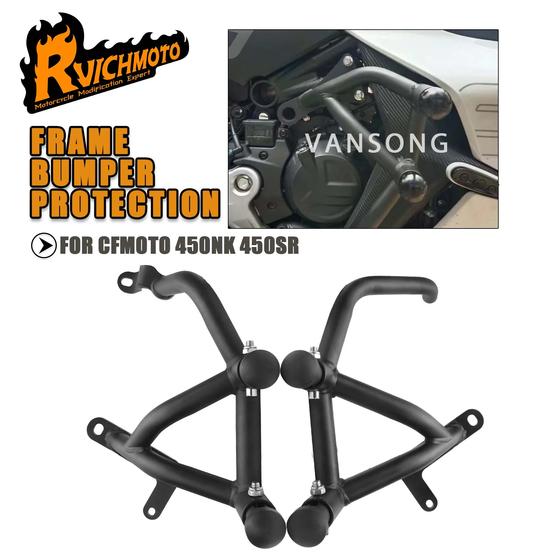 Motorcycle Frame Protection Bumper For CFMOTO 450NK 450SR 450 NK 450 NK SR NK/SR 450 Engine Guard Highway Crash Bar Accessories
Motorcycle Frame Protection Bumper For CFMOTO 450NK 450SR 450 NK 450 NK SR NK/SR 450 Engine Guard Highway Crash Bar Accessories