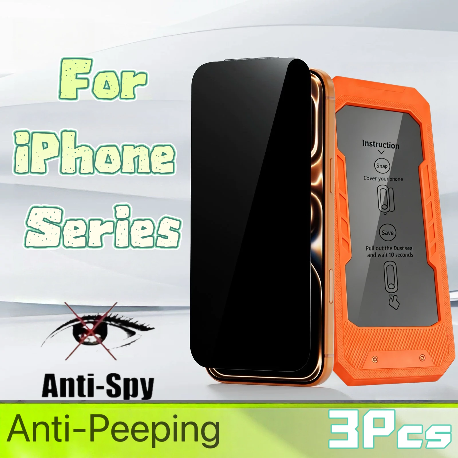 Privacy Screen Protector for iPhone 17/16/15/14/13/12 Series, 9H Hardness, Dust-Free, 3-Pack
Privacy Screen Protector for iPhone 17/16/15/14/13/12 Series, 9H Hardness, Dust-Free, 3-Pack