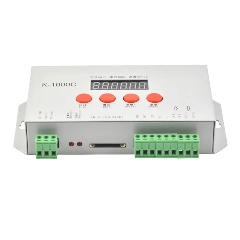 K-1000C SD Card Pixel LED Controller Original SPI 2048 Pixels Programmable DMX DMX512 ws2811
K-1000C SD Card Pixel LED Controller Original SPI 2048 Pixels Programmable DMX DMX512 ws2811