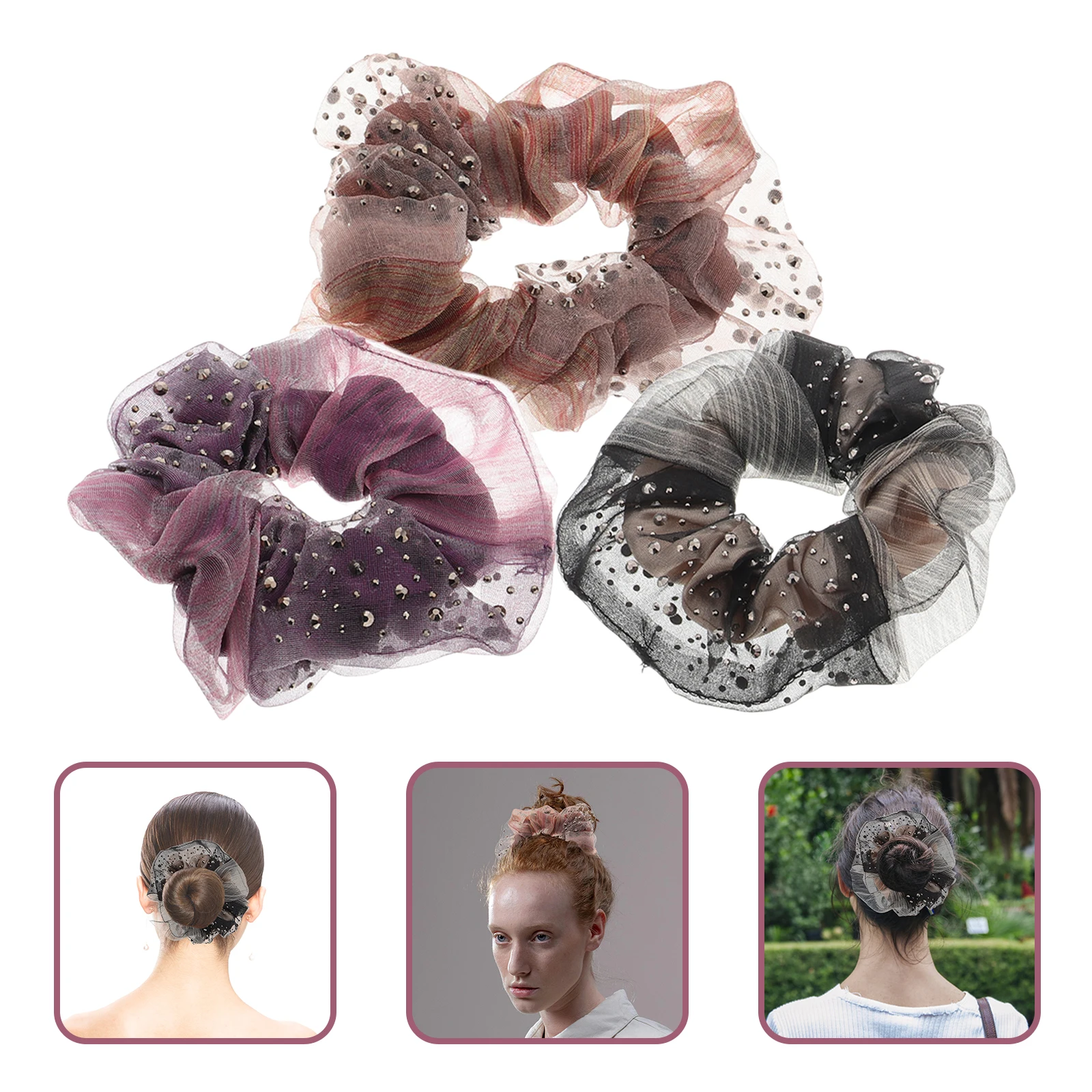 3pcs Hair Rings Hair Accessories Soft Scrunchies Elastic Lady Accessories Ponytail Bun Hairpieces Women H Ties Reusable
3pcs Hair Rings Hair Accessories Soft Scrunchies Elastic Lady Accessories Ponytail Bun Hairpieces Women H Ties Reusable