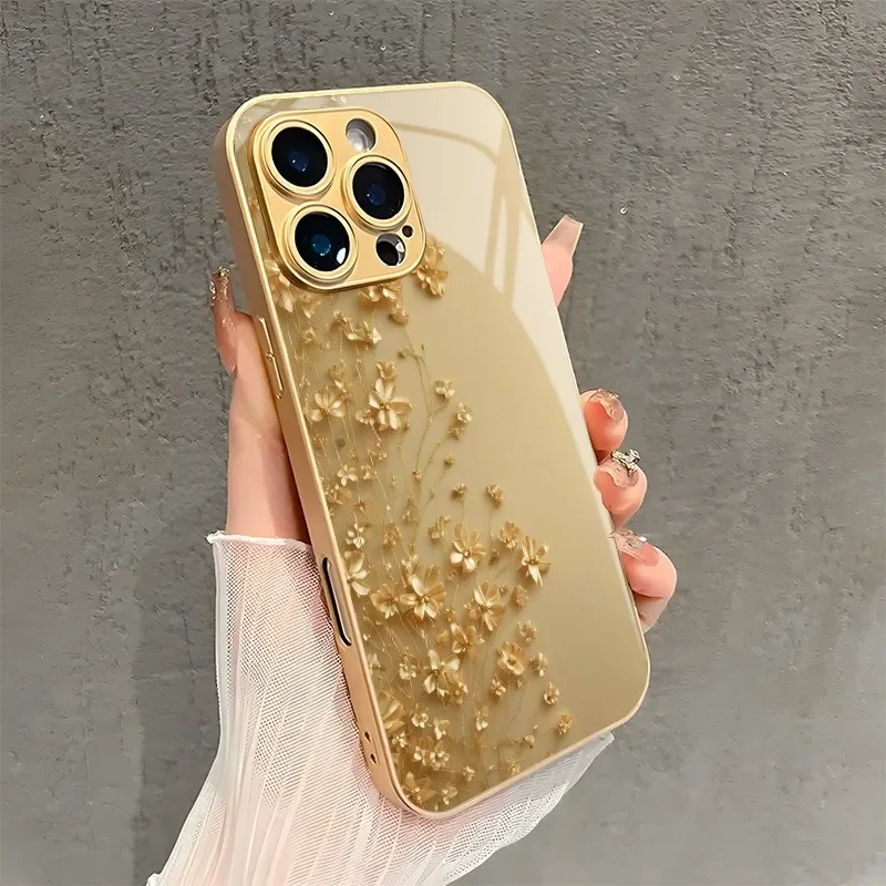 Gold patterned tempered glass phone case, suitable for iPhone 17, 16, 15, 14, 13, 12, 11, etc.The best choice for gift giving.
Gold patterned tempered glass phone case, suitable for iPhone 17, 16, 15, 14, 13, 12, 11, etc.The best choice for gift giving.