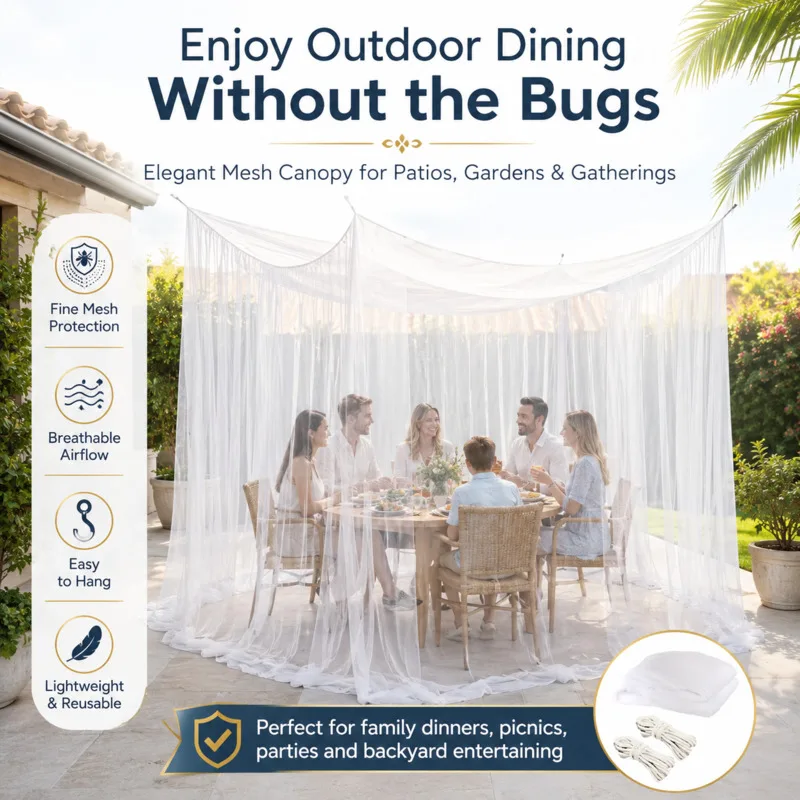 Extra Large Breathable Mosquito Net Single Door Mesh Screen Insect Bird Protection For Gazebo Patio Outdoor Events Camping Party
Extra Large Breathable Mosquito Net Single Door Mesh Screen Insect Bird Protection For Gazebo Patio Outdoor Events Camping Party