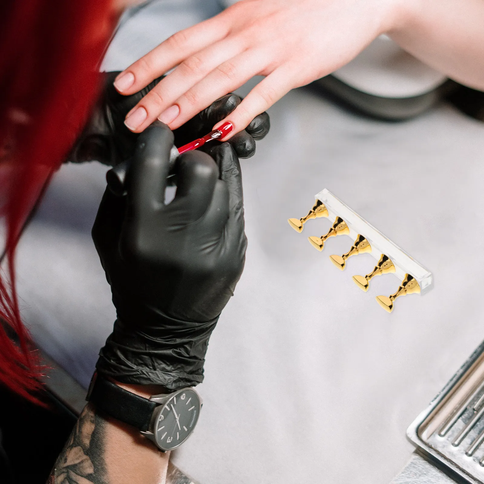 5Pcs Nail Practice Kit Golden Plastic Nail Stand for Press on Nails Display and Painting Practice Holder for Artificial Nails
5Pcs Nail Practice Kit Golden Plastic Nail Stand for Press on Nails Display and Painting Practice Holder for Artificial Nails