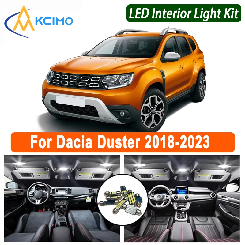 Kcimo Canbus Error-Free LED Interior Kit for Lancia Dacia Duster 2 II MK2 2018-2023 Dome/Map/Trunk Light Upgrade Car LED Lamps
Kcimo Canbus Error-Free LED Interior Kit for Lancia Dacia Duster 2 II MK2 2018-2023 Dome/Map/Trunk Light Upgrade Car LED Lamps