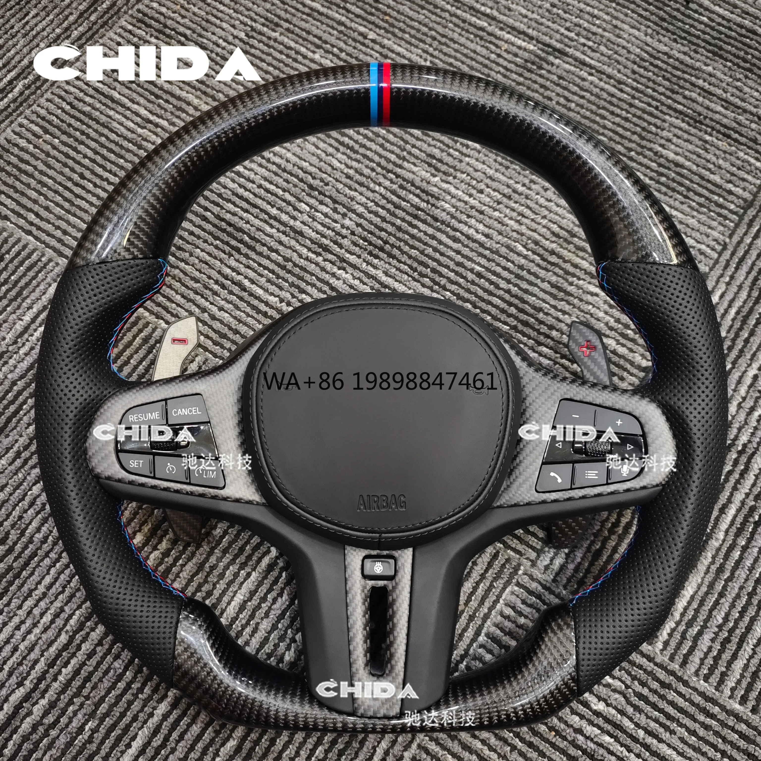 Carbon Fiber Steering Wheel Suitable for BMWs F10 F11 F30 F31 F32 F34 F80 F46 F40 F15 F16 F18 F20 F25 F26 M3 M5 G20 G38 G28 G21 
Carbon Fiber Steering Wheel Suitable for BMWs F10 F11 F30 F31 F32 F34 F80 F46 F40 F15 F16 F18 F20 F25 F26 M3 M5 G20 G38 G28 G21