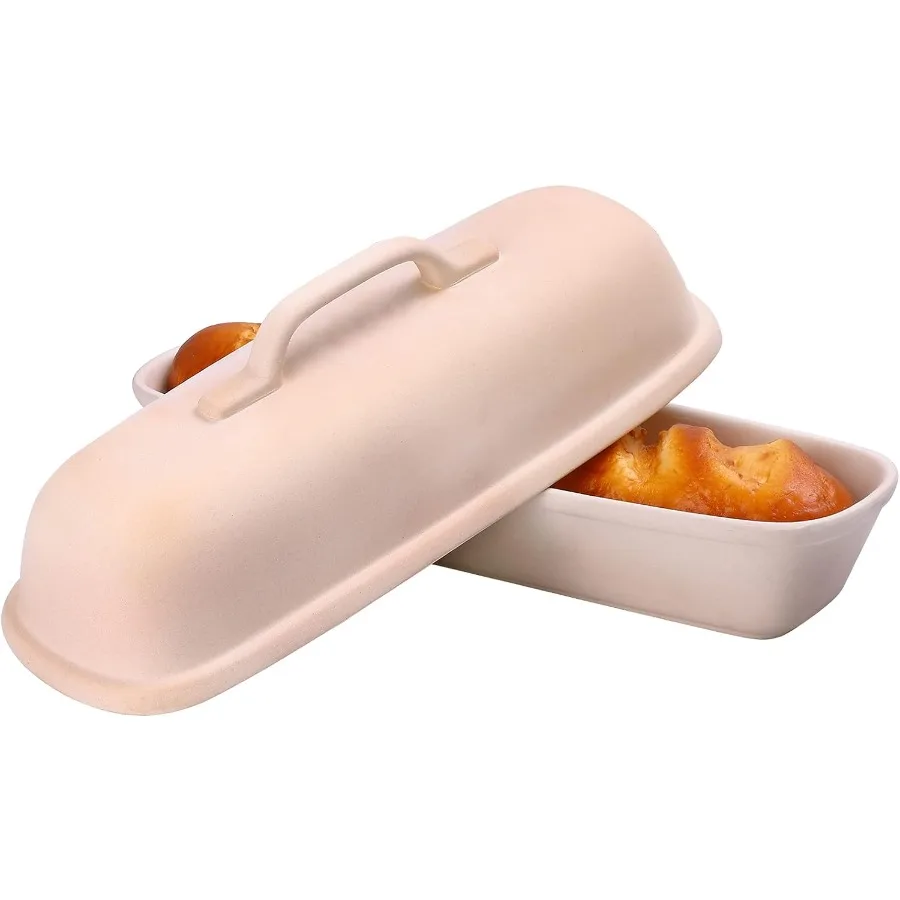 Superstone Covered BakerUnglazed stoneware bakeware Square Bread Porcelain Baking Pan Bakes Italian Bread with Light Crumb and
Superstone Covered BakerUnglazed stoneware bakeware Square Bread Porcelain Baking Pan Bakes Italian Bread with Light Crumb and