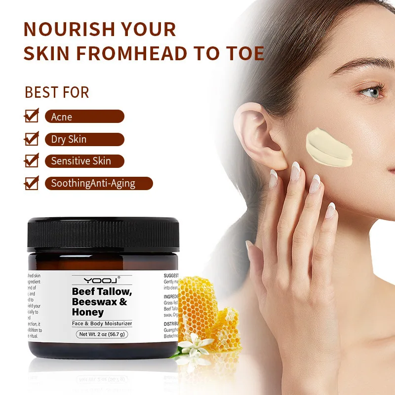 Beef Tallow Beeswax and Honey Butter Bee Honey Face CreamFamous University Research and Design
Beef Tallow Beeswax and Honey Butter Bee Honey Face CreamFamous University Research and Design