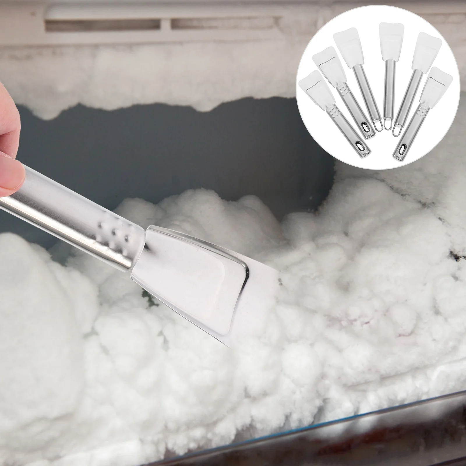 6 Pcs Stainless Steel Ice Fridge Deicing Scraper Freezer Removal Refrigerator Home Defrost Tool
6 Pcs Stainless Steel Ice Fridge Deicing Scraper Freezer Removal Refrigerator Home Defrost Tool