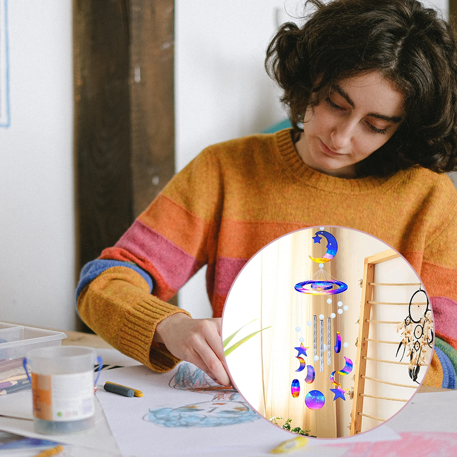 1Set Silicone Wind Chime Mold Flexible DIY Epoxy Pendant Making Mold for Handmade Decorative Hanging Ornaments Crafts
1Set Silicone Wind Chime Mold Flexible DIY Epoxy Pendant Making Mold for Handmade Decorative Hanging Ornaments Crafts