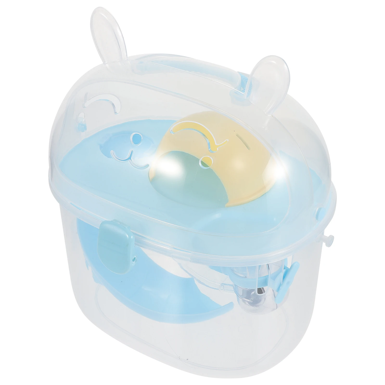 Portable Hamster Cage Transparent Blue Small Pets Carrier Case for Outdoor Travel Handheld Guinea Pig House Sturdy Practical Pet 
Portable Hamster Cage Transparent Blue Small Pets Carrier Case for Outdoor Travel Handheld Guinea Pig House Sturdy Practical Pet