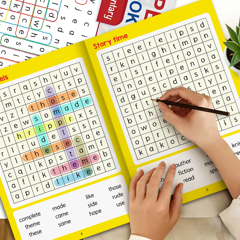 32 Pages Elementary Word Search Workbook Kids Basic English Vocabulary Spelling Learning Guide Practice Book
32 Pages Elementary Word Search Workbook Kids Basic English Vocabulary Spelling Learning Guide Practice Book