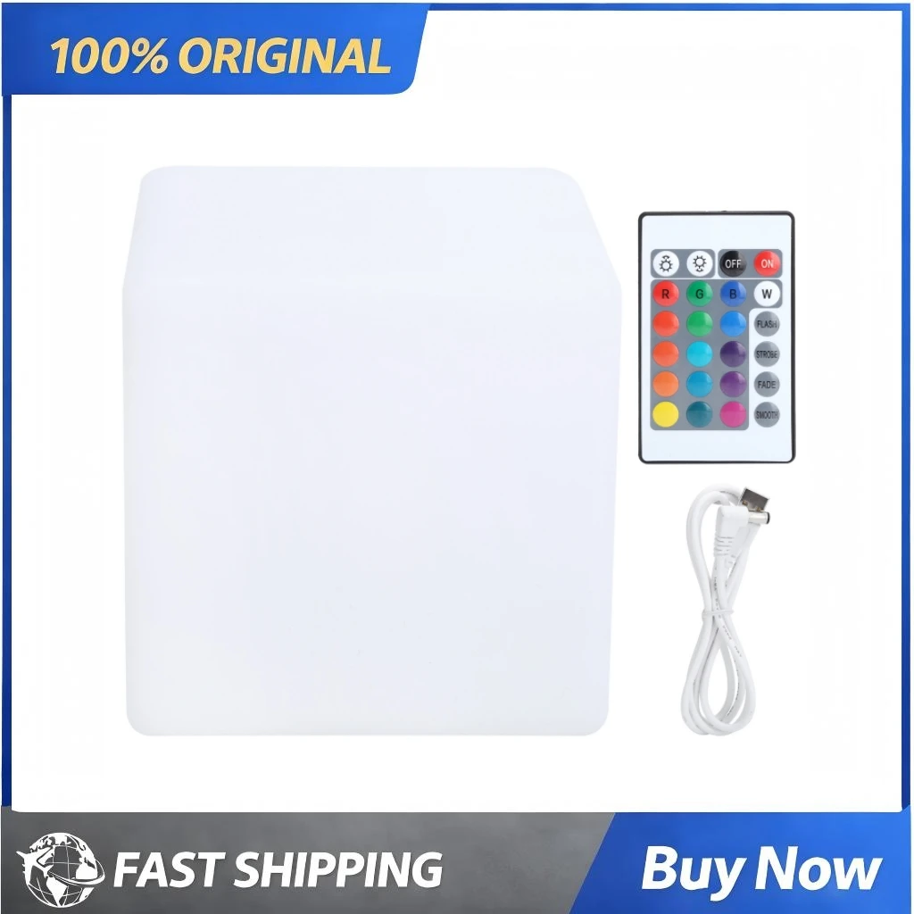 LED RGBW Cube Light 16 Color Changing USB Waterproof Night Lamp Desk Mood Light Bar KTV Party Decor Lighting 10x10x10cm
LED RGBW Cube Light 16 Color Changing USB Waterproof Night Lamp Desk Mood Light Bar KTV Party Decor Lighting 10x10x10cm