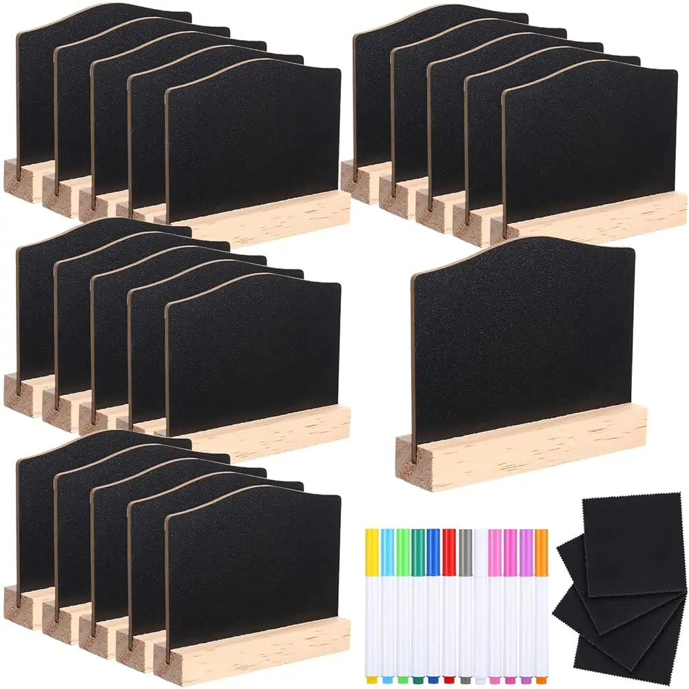 20 Pcs Reusable Wooden Mini Chalkboard Signs With Easel Stands Double Sided Party Buffet Food Labels Weddings Place Cards,
20 Pcs Reusable Wooden Mini Chalkboard Signs With Easel Stands Double Sided Party Buffet Food Labels Weddings Place Cards,