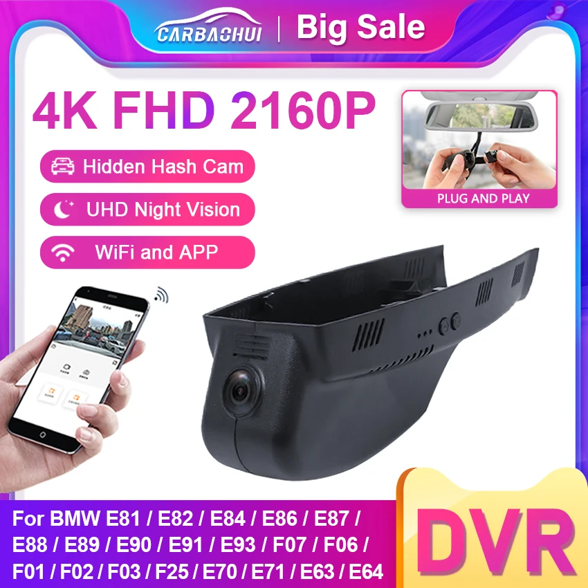 Plug and Play 4K Car dvr Camera Dash Cam for BMW E81 E82 E87 E88 E90 E91 E93 F07 F06 F01 F02 F03 E84 F25 E70 E71 E63 E64 E86 E89
Plug and Play 4K Car dvr Camera Dash Cam for BMW E81 E82 E87 E88 E90 E91 E93 F07 F06 F01 F02 F03 E84 F25 E70 E71 E63 E64 E86 E89