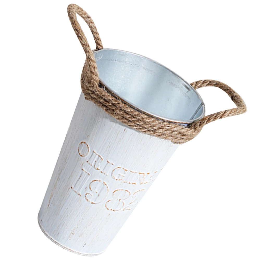 Retro Aged Iron Planter Dried Bucket Pot Creative Plant Flower Vase Vase Iron Flower Pot Planter Floral Arrangement Container
Retro Aged Iron Planter Dried Bucket Pot Creative Plant Flower Vase Vase Iron Flower Pot Planter Floral Arrangement Container