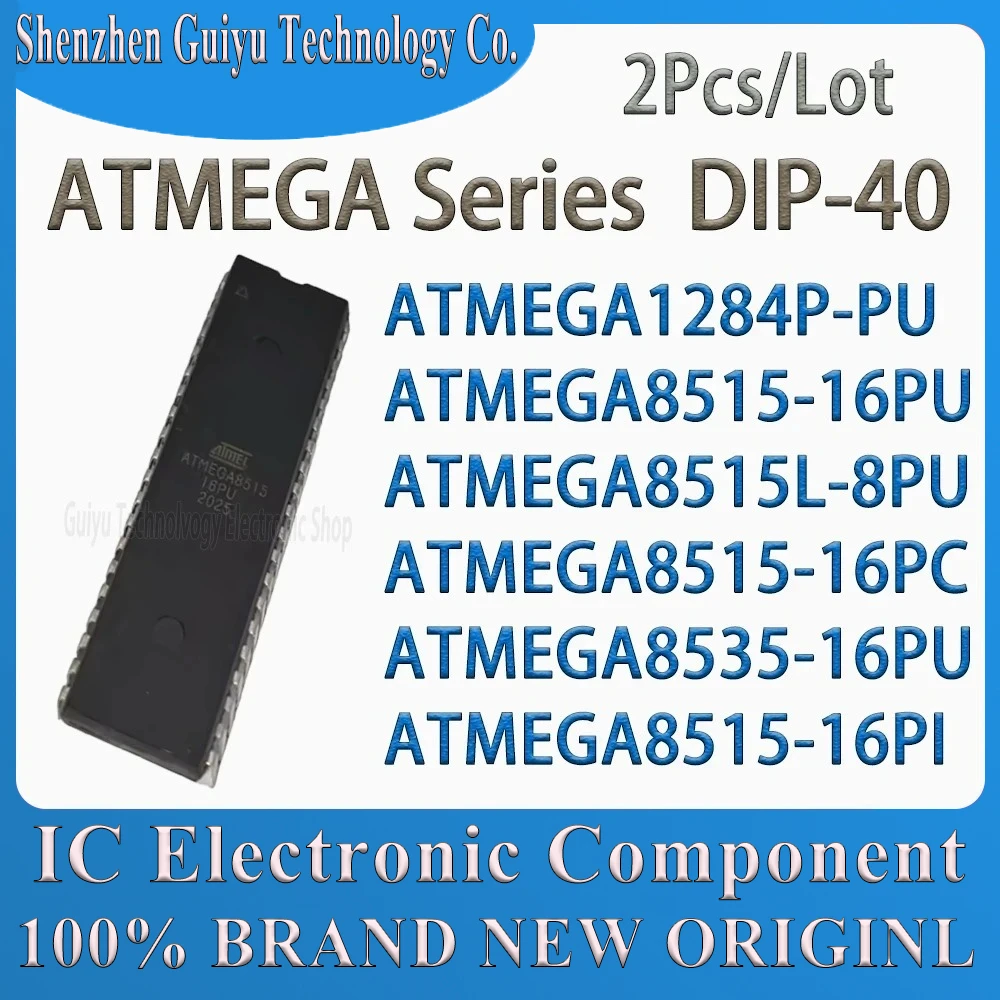 2Pcs/Lot ATMEGA1284P-PU ATMEGA8515-16PU ATMEGA8515L-8PU ATMEGA8515-16PC ATMEGA8535-16PU ATMEGA8515-16PI DIP-40 IC Chip
2Pcs/Lot ATMEGA1284P-PU ATMEGA8515-16PU ATMEGA8515L-8PU ATMEGA8515-16PC ATMEGA8535-16PU ATMEGA8515-16PI DIP-40 IC Chip