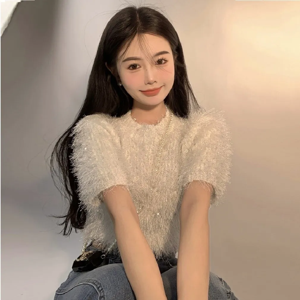 korean style fashion Women's sweater Pullover knit top knitted sweater vintage cropped new 2023 Short sleeve Black kpop clothes
korean style fashion Women's sweater Pullover knit top knitted sweater vintage cropped new 2023 Short sleeve Black kpop clothes