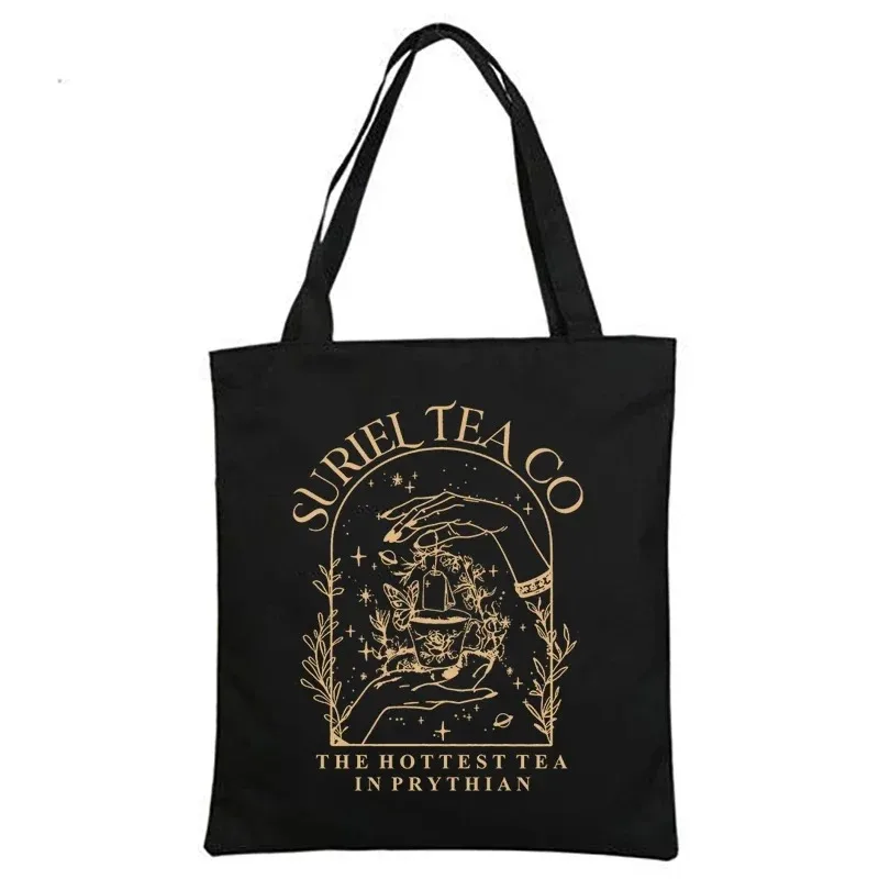 Suriel Tea Co Tote Bag A Literary-Inspired Shoulder Bag for Book Lovers Velari Eco Handbag Acotar Bookish Canvas Tote Bag
Suriel Tea Co Tote Bag A Literary-Inspired Shoulder Bag for Book Lovers Velari Eco Handbag Acotar Bookish Canvas Tote Bag