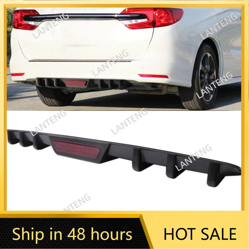 Car Rear Spoiler Bumper Diffuser Lip w/ LED Tail Brake Stop Light For H0nda Odyssey Automotive Accessories Parts Black
Car Rear Spoiler Bumper Diffuser Lip w/ LED Tail Brake Stop Light For H0nda Odyssey Automotive Accessories Parts Black