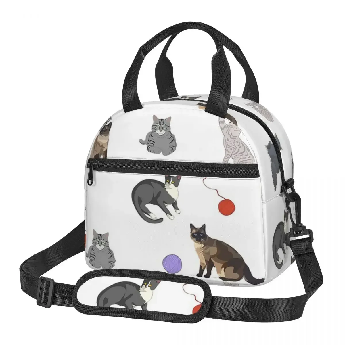 Gray Ginger And Siamese Kittens Cats Lunch Bags Insulated Bento Box Lunch Tote Resuable Picnic Bags Thermal Bag for Woman School
Gray Ginger And Siamese Kittens Cats Lunch Bags Insulated Bento Box Lunch Tote Resuable Picnic Bags Thermal Bag for Woman School
