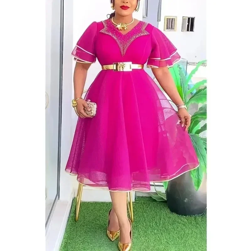 African Dresses for Women Plus Size Africa Clothes Dashiki Ankara Spring Outfits Gown Elegant Muslim Wedding Party Midi Dress
African Dresses for Women Plus Size Africa Clothes Dashiki Ankara Spring Outfits Gown Elegant Muslim Wedding Party Midi Dress