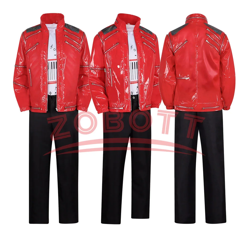 3PCS Punk JJackson Red Jacket Cosplay Costume T-shirt Pants Classic Beat It Stage Outfit Shoulder Mesh Multiple Zipper Details
3PCS Punk JJackson Red Jacket Cosplay Costume T-shirt Pants Classic Beat It Stage Outfit Shoulder Mesh Multiple Zipper Details
