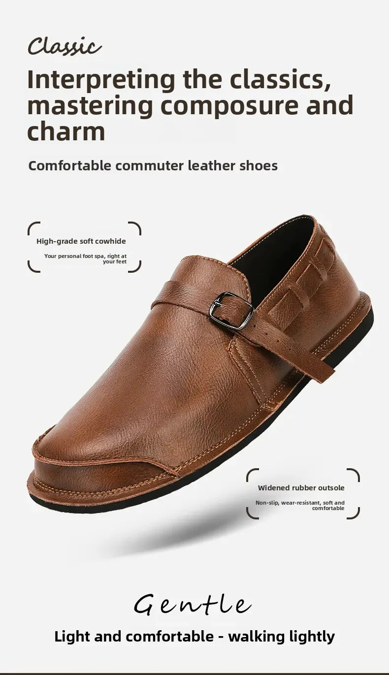 Men's Casual Monk Strap Shoes, Comfortable Flat Driving Loafers, Non-Slip Lightweight Dress Shoes for Business Daily Wear
Men's Casual Monk Strap Shoes, Comfortable Flat Driving Loafers, Non-Slip Lightweight Dress Shoes for Business Daily Wear