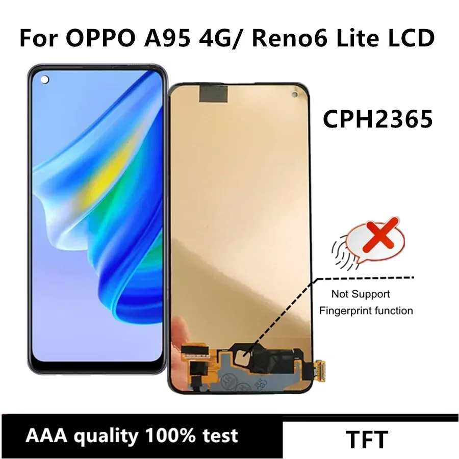 6.43 " TFT For OPPO A95 4G,LCD Display Touch Digitizer Screen Assembly, CPH2365 OPPO Reno6 Lite
6.43 " TFT For OPPO A95 4G,LCD Display Touch Digitizer Screen Assembly, CPH2365 OPPO Reno6 Lite