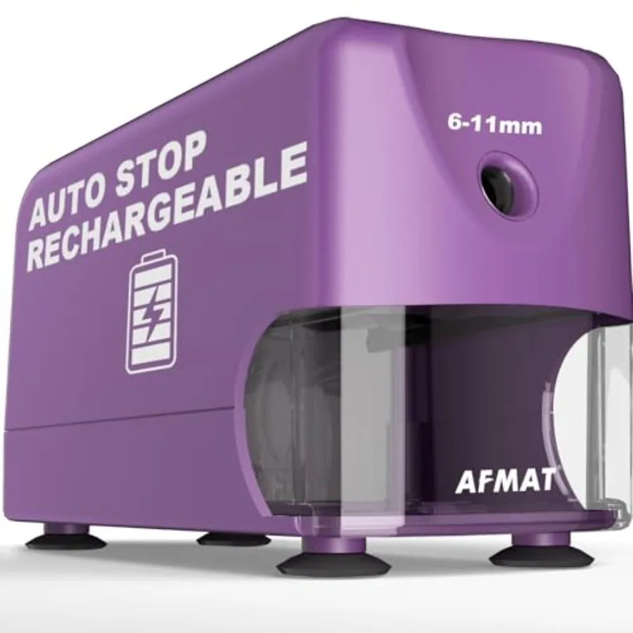 Electric Pencil Sharpener Heavy Duty, Cordless and Rechargeable, Classroom Pencil Sharpener for 6-11mm No.2/Colo Pencils, Auto
Electric Pencil Sharpener Heavy Duty, Cordless and Rechargeable, Classroom Pencil Sharpener for 6-11mm No.2/Colo Pencils, Auto