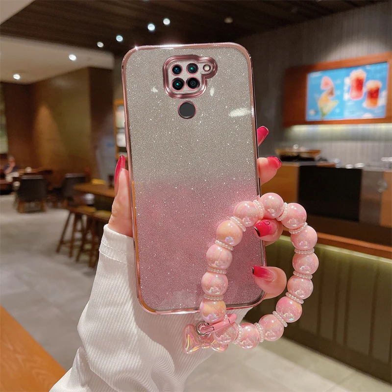 Note9 Glitter Phone Case with Bracelet Set For Redmi Note 9 9S 8 10 10S Trendy & Protective Shockproof Soft TPU Back Cover Note8
Note9 Glitter Phone Case with Bracelet Set For Redmi Note 9 9S 8 10 10S Trendy & Protective Shockproof Soft TPU Back Cover Note8