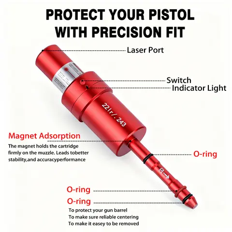 9mm 38SPL 22LR 12GA CAL177 7mm 6.5mm Laser Training Bullet Bore Sight Voice Controlled Dual-purpose Laser Training Calibration
