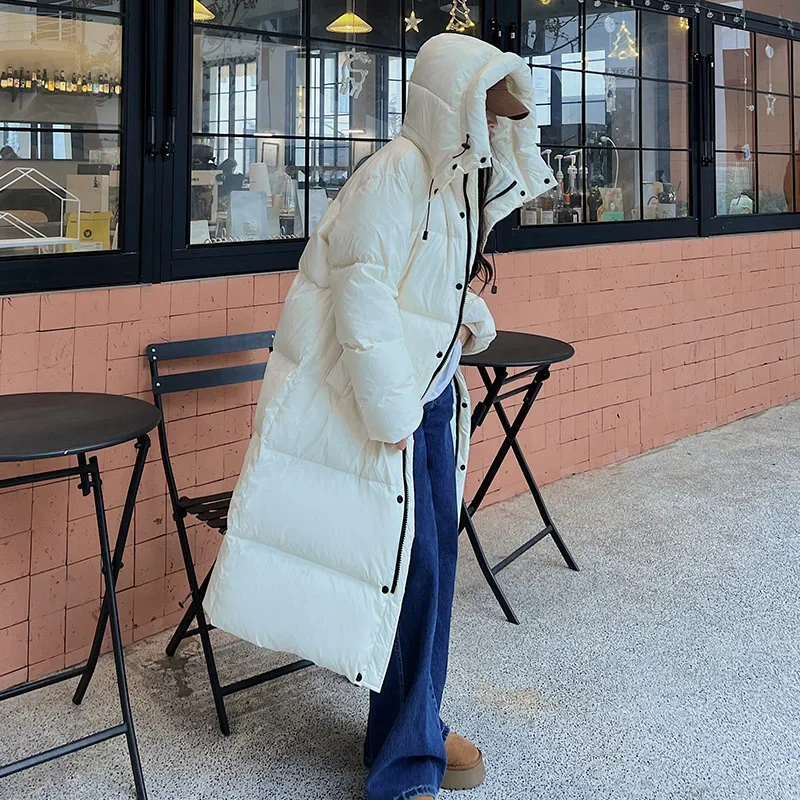 Korean Version Mid To Long Knee Length Cotton Jacket, Women's Loose Hooded Oversized Thick Down Cotton Jacket Winter New Style
Korean Version Mid To Long Knee Length Cotton Jacket, Women's Loose Hooded Oversized Thick Down Cotton Jacket Winter New Style