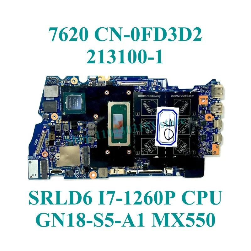 CN-0FD3D2 CN-0MYDYK с процессором SRLD6 I7-1260P 213100-1 GN18-S5-A1 MX550 для DELL Inspiron 16 7620, материнская плата для ноутбука, 100% протестировано, ОК
CN-0FD3D2 CN-0MYDYK с процессором SRLD6 I7-1260P 213100-1 GN18-S5-A1 MX550 для DELL Inspiron 16 7620, материнская плата для ноутбука, 100% протестировано, ОК
