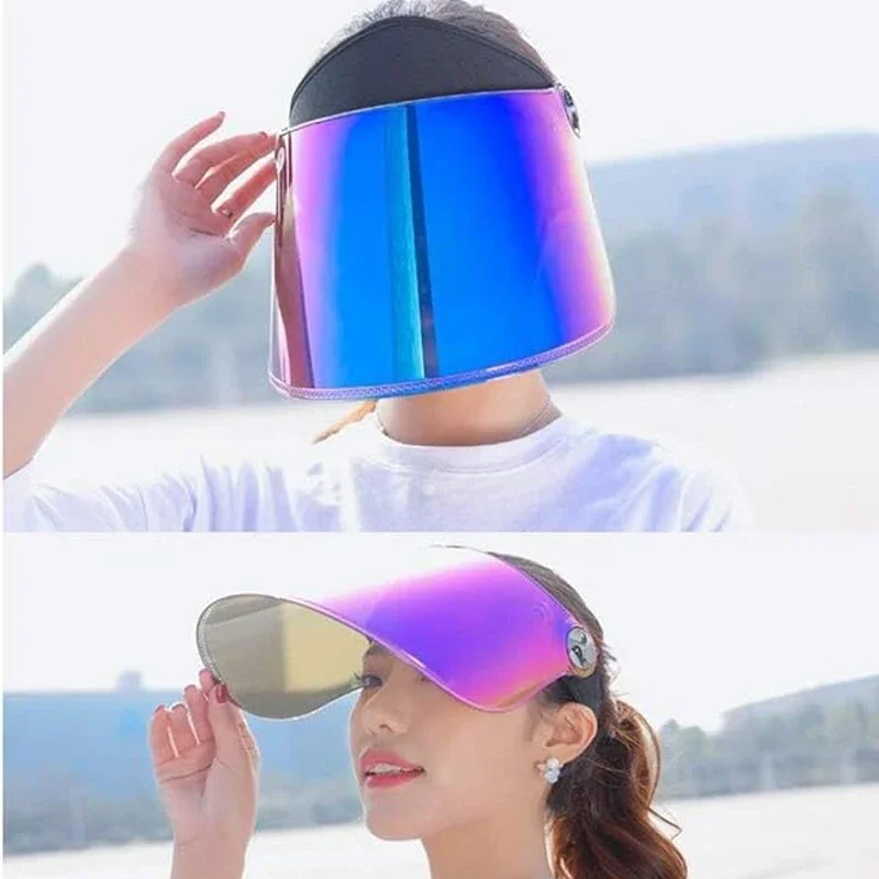 Sun Protection Visors Hat Solar Empty Top Breath Shield with Purple Lens Wide Brim Windproof Hat for Women Men Outdoor Sport
Sun Protection Visors Hat Solar Empty Top Breath Shield with Purple Lens Wide Brim Windproof Hat for Women Men Outdoor Sport