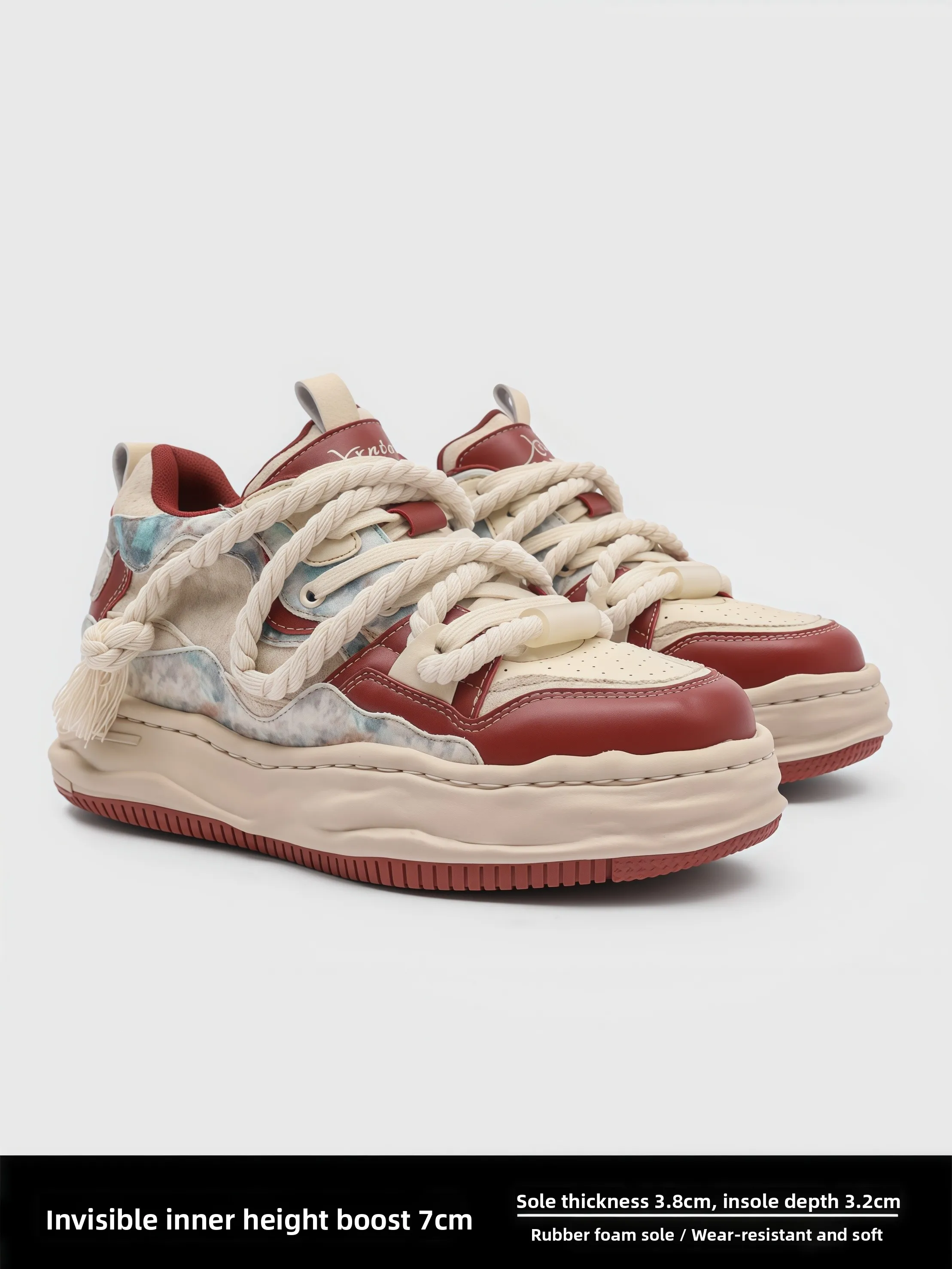 Red Thi Bot Casual oes Men's Women's Increased Height oes Spring Autumn Season round Toe Rubber Outsole Leather Inne...
Red Thi Bot Casual oes Men's Women's Increased Height oes Spring Autumn Season round Toe Rubber Outsole Leather Inne...