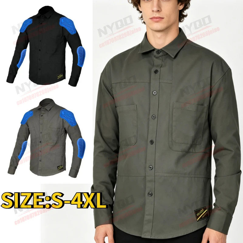 Motorcycle Riding Clothes Casual Men's Motorcycle Jacket Shirt Anti Fall All Season Long Sleeved Protective Clothing
Motorcycle Riding Clothes Casual Men's Motorcycle Jacket Shirt Anti Fall All Season Long Sleeved Protective Clothing
