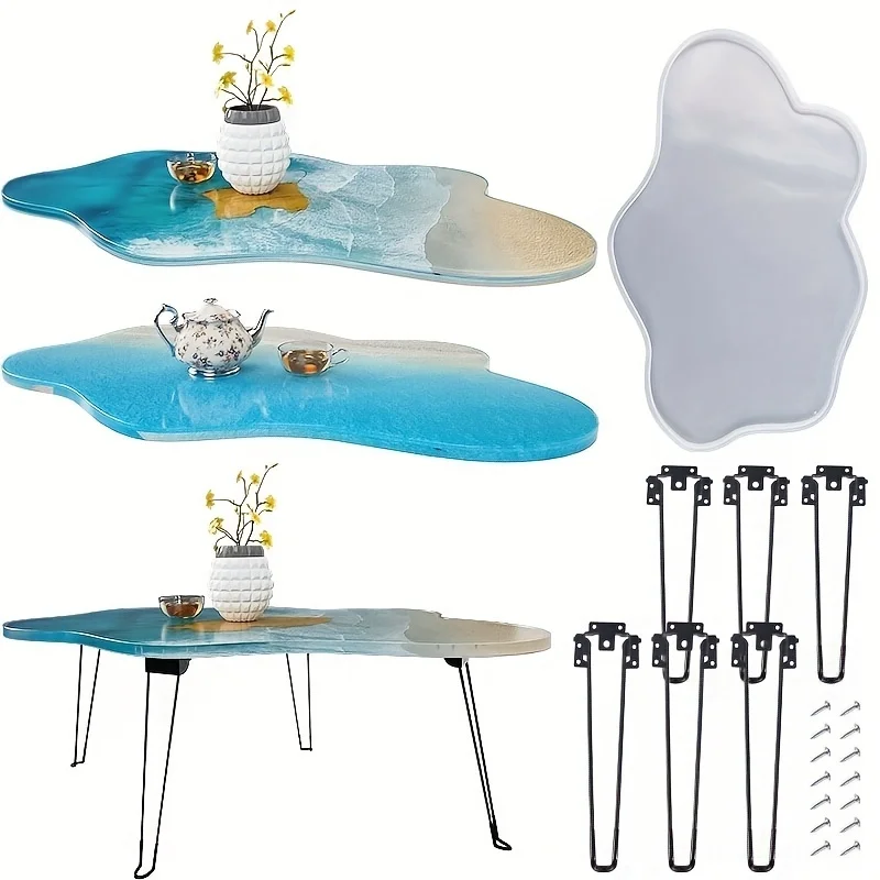 24 Inch Irregular Large Resin Table Mould, Silicone Epoxy Resin Reusable Coffee Table Tray Mold, DIY Resin Art and Home Decor
24 Inch Irregular Large Resin Table Mould, Silicone Epoxy Resin Reusable Coffee Table Tray Mold, DIY Resin Art and Home Decor