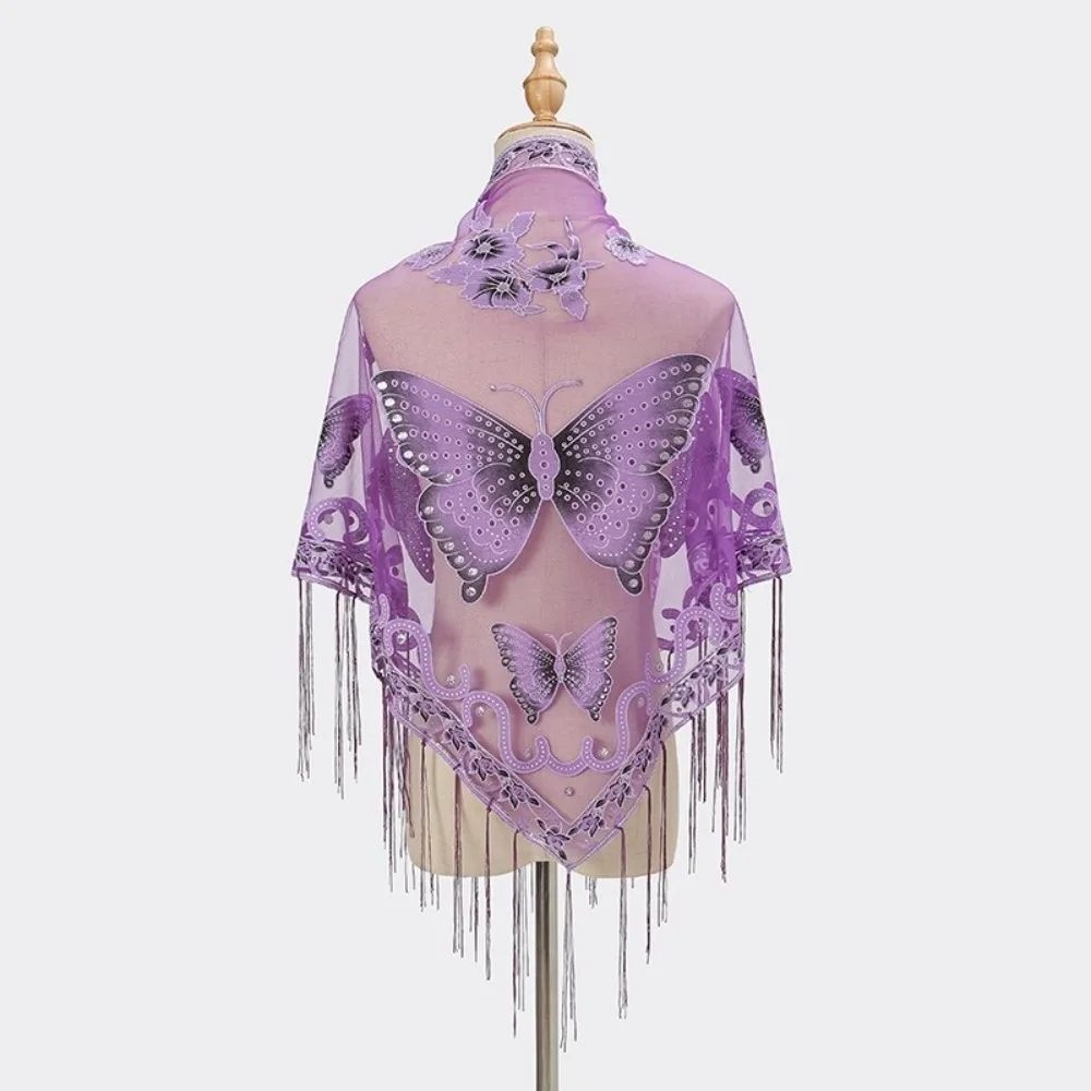 Fashion Flower Lace Hollow Scarf Butterfly Polyester Tassel Triangle Shawl Embroidery White Mesh Scarves Spring
Fashion Flower Lace Hollow Scarf Butterfly Polyester Tassel Triangle Shawl Embroidery White Mesh Scarves Spring