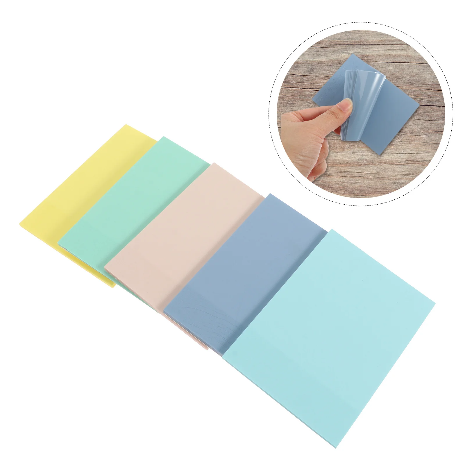 5Pcs Adhesive Memo Pads Clear for Office Students Teachers Home School Use Waterproof Self-Adhesive Reminders
5Pcs Adhesive Memo Pads Clear for Office Students Teachers Home School Use Waterproof Self-Adhesive Reminders