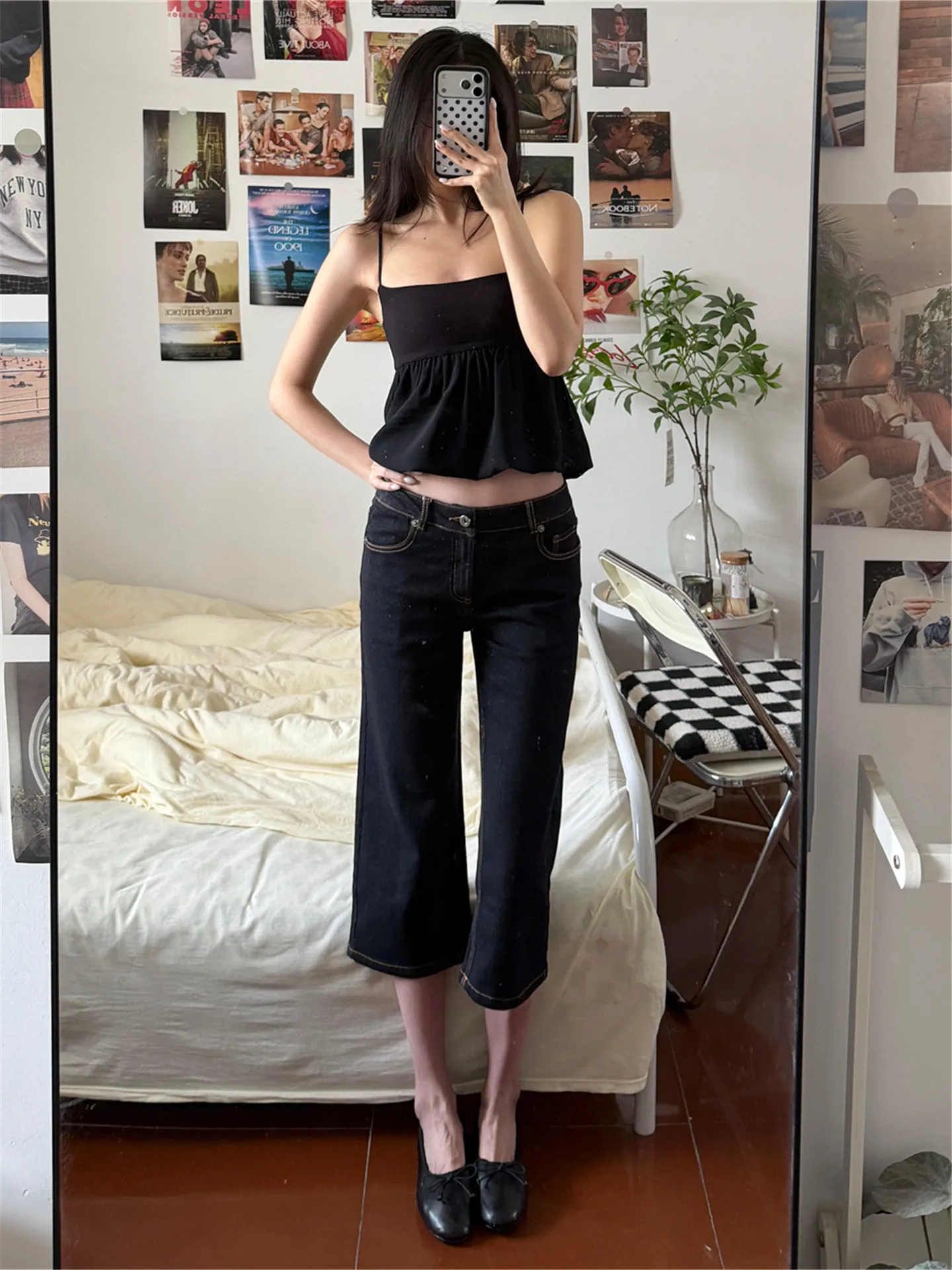 American Retro Low Waist Seven-Five Denim Jeans Women Summer Slimming Hot-Looking Original Bull Color Washed Micro Flared Mid...
American Retro Low Waist Seven-Five Denim Jeans Women Summer Slimming Hot-Looking Original Bull Color Washed Micro Flared Mid...